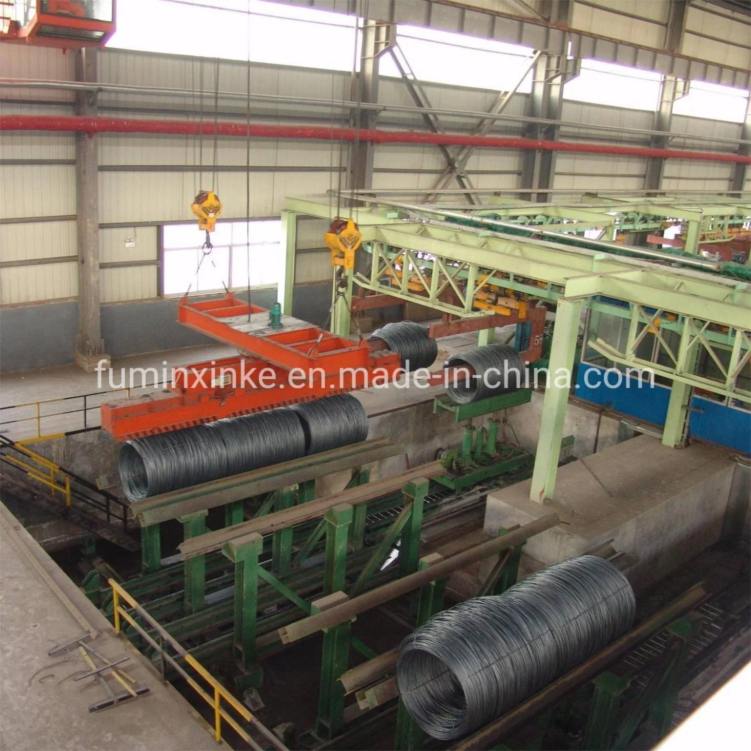 Complete Set of High Speed Wire Rod Rolling Mill Machine Production Line, Steel Wire Mill