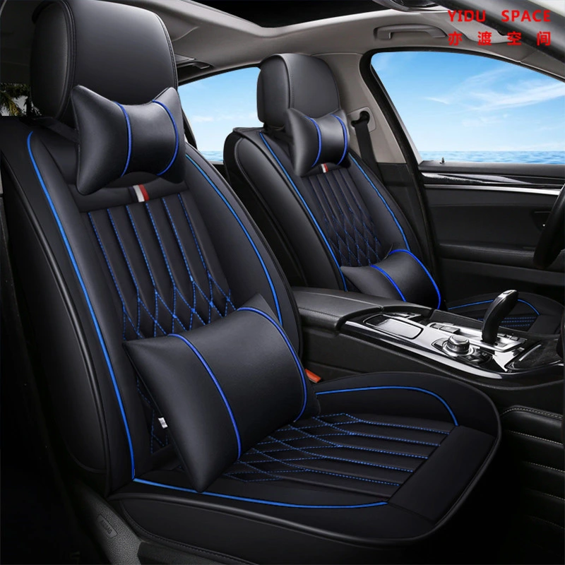 Car Accessories Car Decoration Seat Cover Universal Black Pure Leather Car Auto Cushion