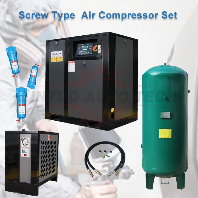 Low Price Twin-Screw Closed Type Auto Industrial Air Compressor