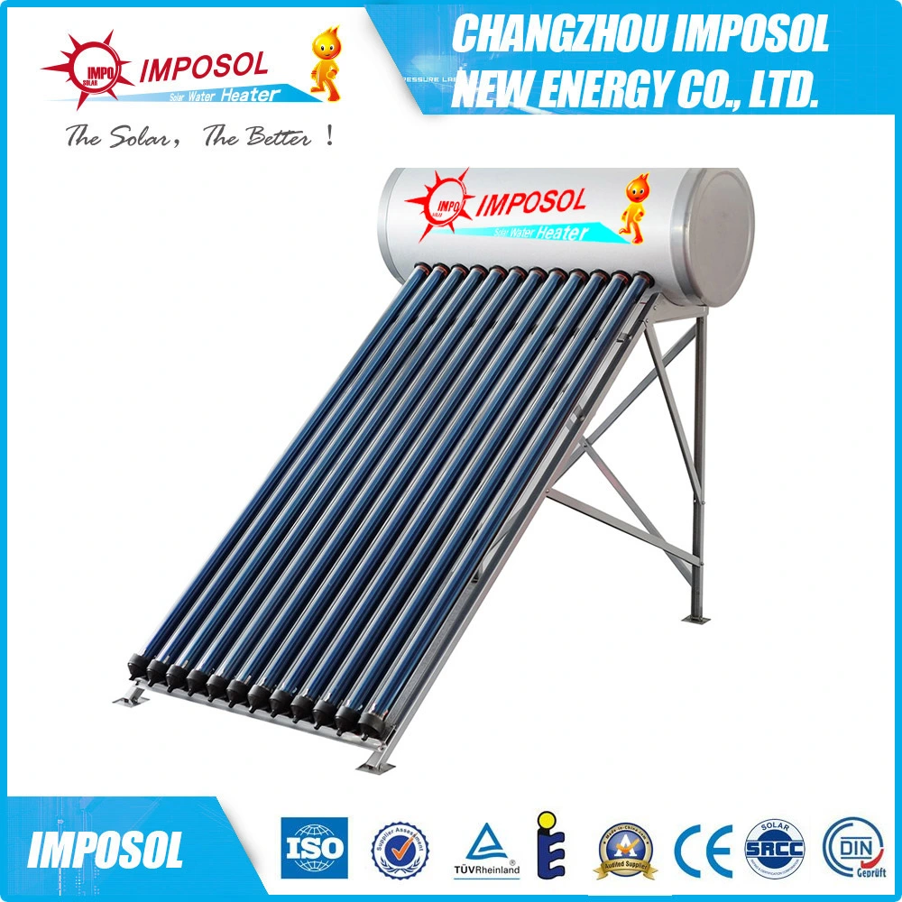 100 litros caloducto Tubo de vacío presión calentador de agua solar Precio