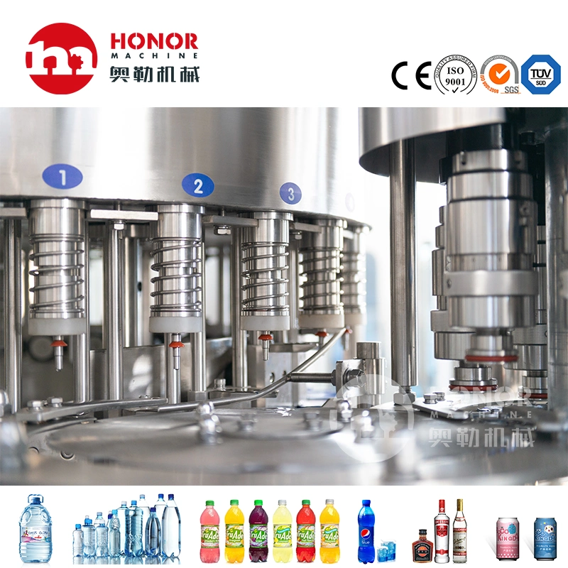 Automatic Glass Bottle Beer Filling Machinery Carbonated Drinks Bottling Machinery Beer Washing Filling Bottling Capping Machine