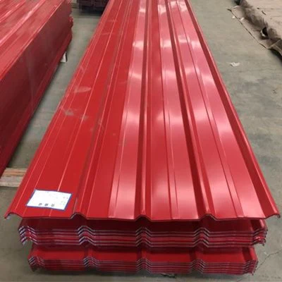 Los materiales de construcción Precio por metro cuadrado de acero galvanizado/techos/Hoja de Acero galvanizado recubierto de hoja de techo ondulado de color