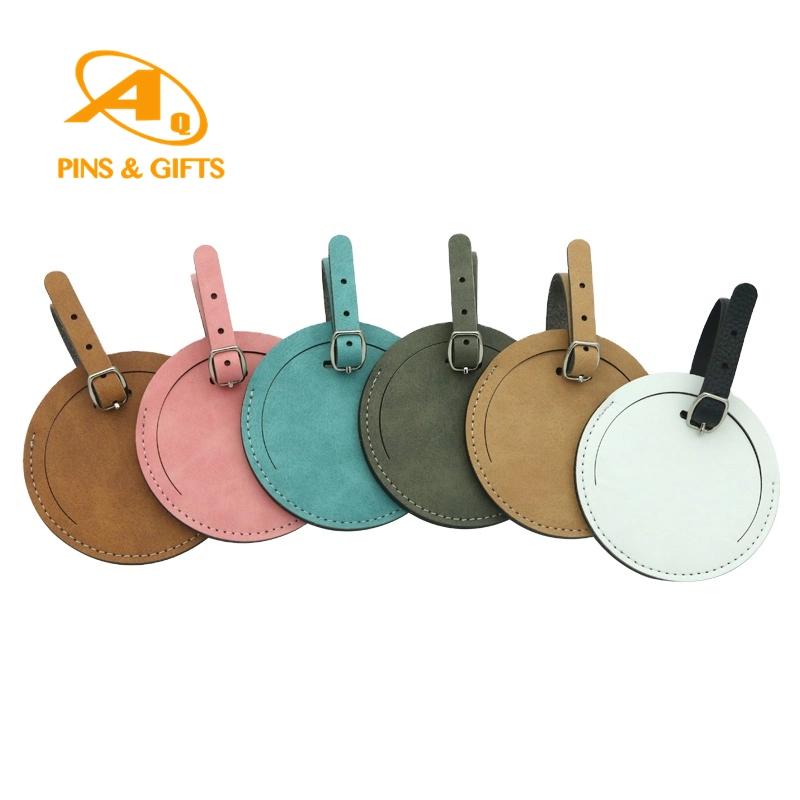 Factory Direct Sale Custom Gift Hot Sale Colorful Logo Soft Metal Leather PU Bag Luggage Tag