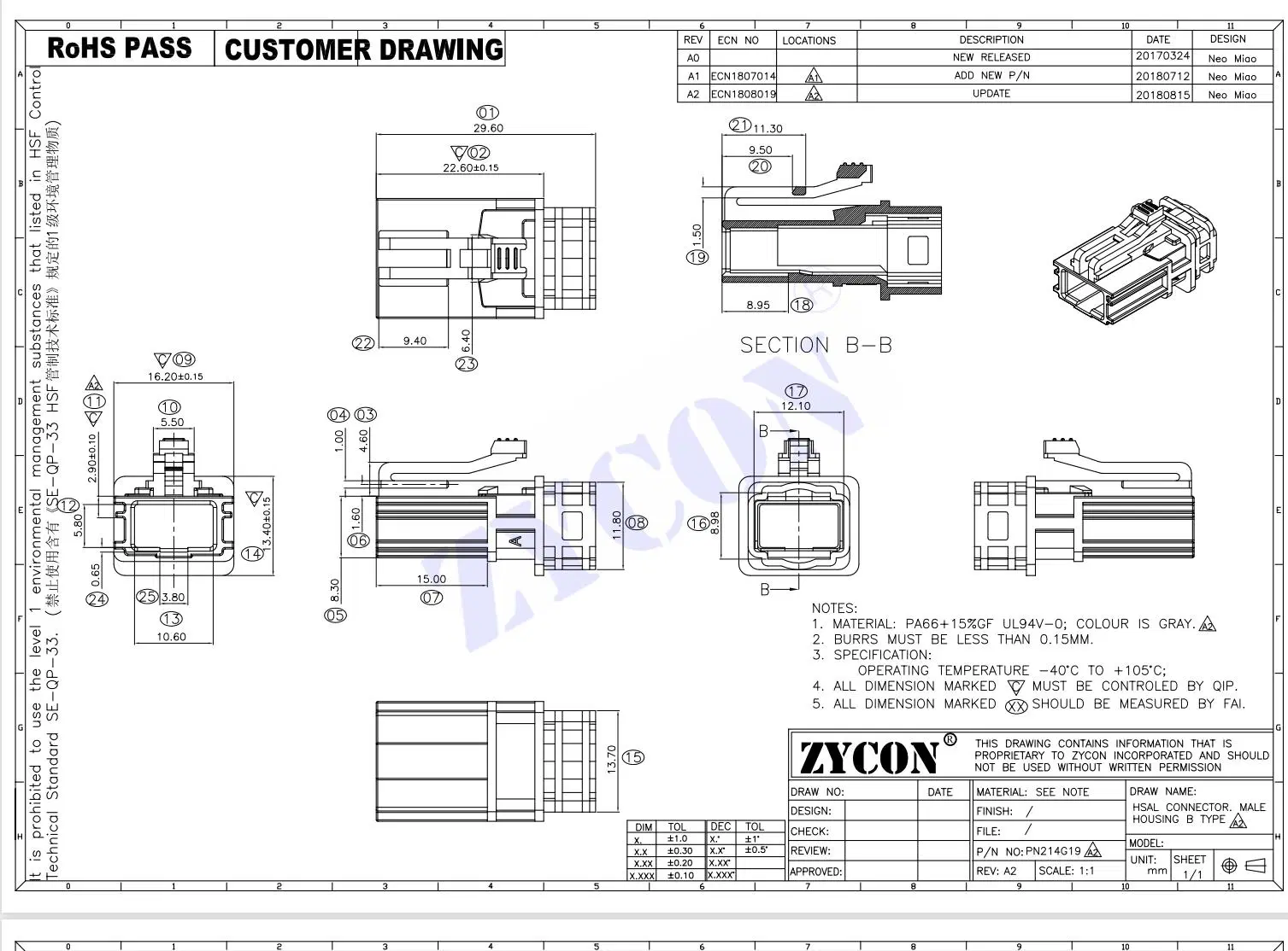 High Speed Digital Signal Integrated Transmission Interface Connector