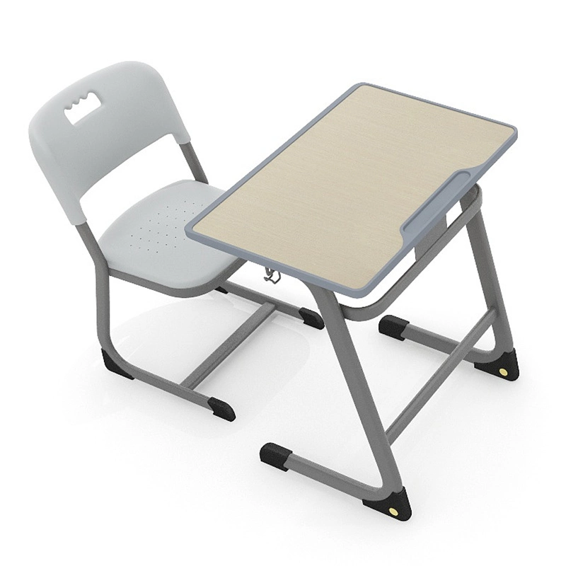 Heißer Verkauf hölzerne Single Student Schreibtisch und Stuhl Schulmöbel
