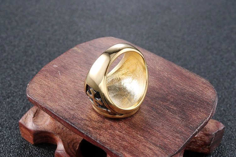 Bague pour homme rétro en acier inoxydable avec croix, bijou punk, vente directe d'usine