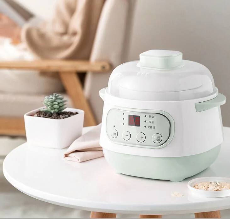 Mini White Porcelain Stewing Cup Stewing Bird&prime; S Nest Water-Proof Health Automatic Electric Stewing Pot Stewpot