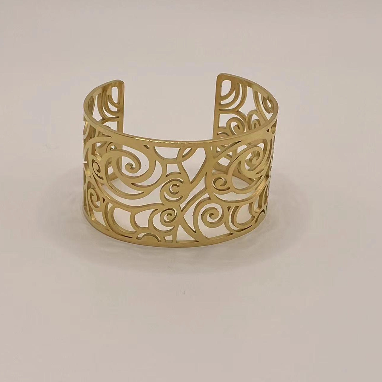 Jóias de OEM Bangles Bracelete em algarismos romanos Gold bracelete de Aço Inoxidável