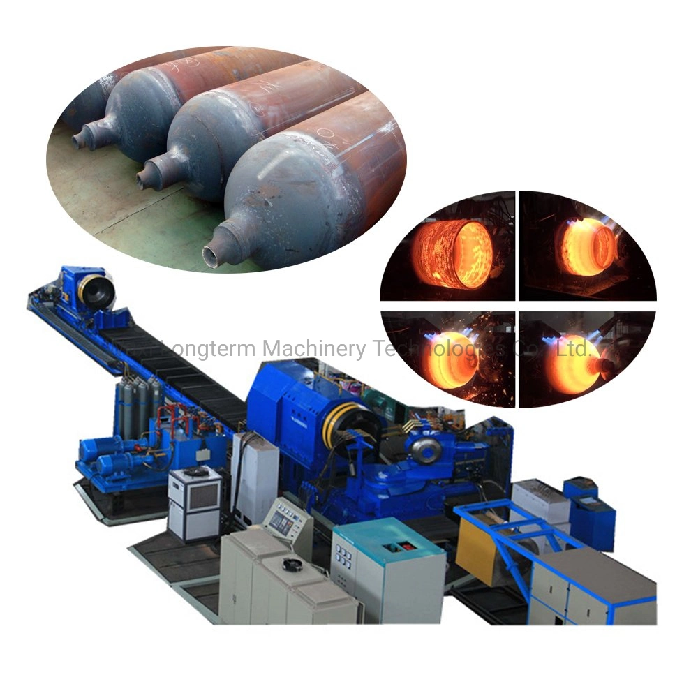 CNC Controlled CNG Tube Closing and Necking Machine, CNC Metal Spinning Froming Equipment