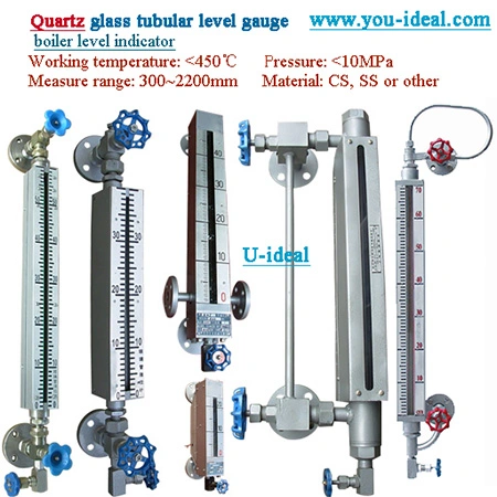 Side Mounted Tank Level Monitoring Test Ordinary Glass Tube Level Gauge