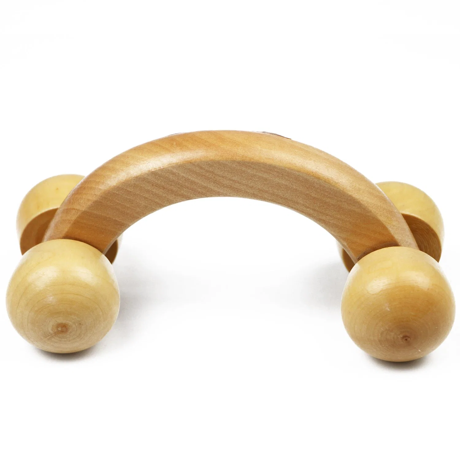 4 Balle en bois Massage manuel pour le corps Outil de rouleau de massage musculaire pour le cou, les épaules, les bras, les jambes et le corps.