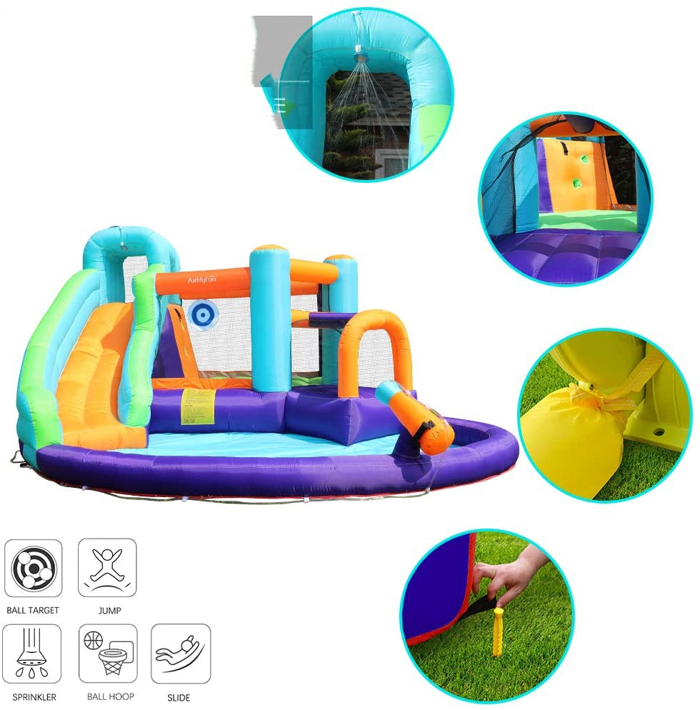 Inflatable Trampoline Children's Slides Large Outdoor Sports Amusement Equipment Naughty Castle