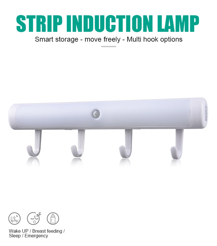 Intelligent Human Body Induction Cabinet Lamp Corridor Lighting Battery LED Wardrobe Night Light