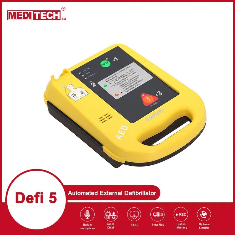 Defi5 Portable Cardiac Automated External Defibrillator Aed Machine