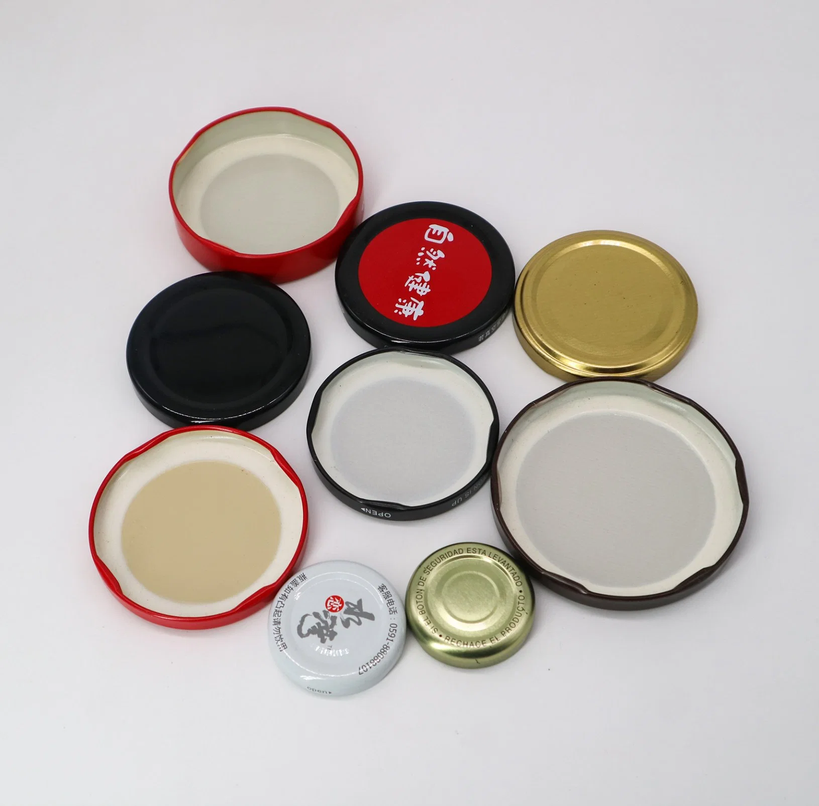 High quality/High cost performance  Size 38# 43# 48# 53# 58# 63# 70# 82# Metal Twist off Lids Tinplate Lug Caps Bottle Cap