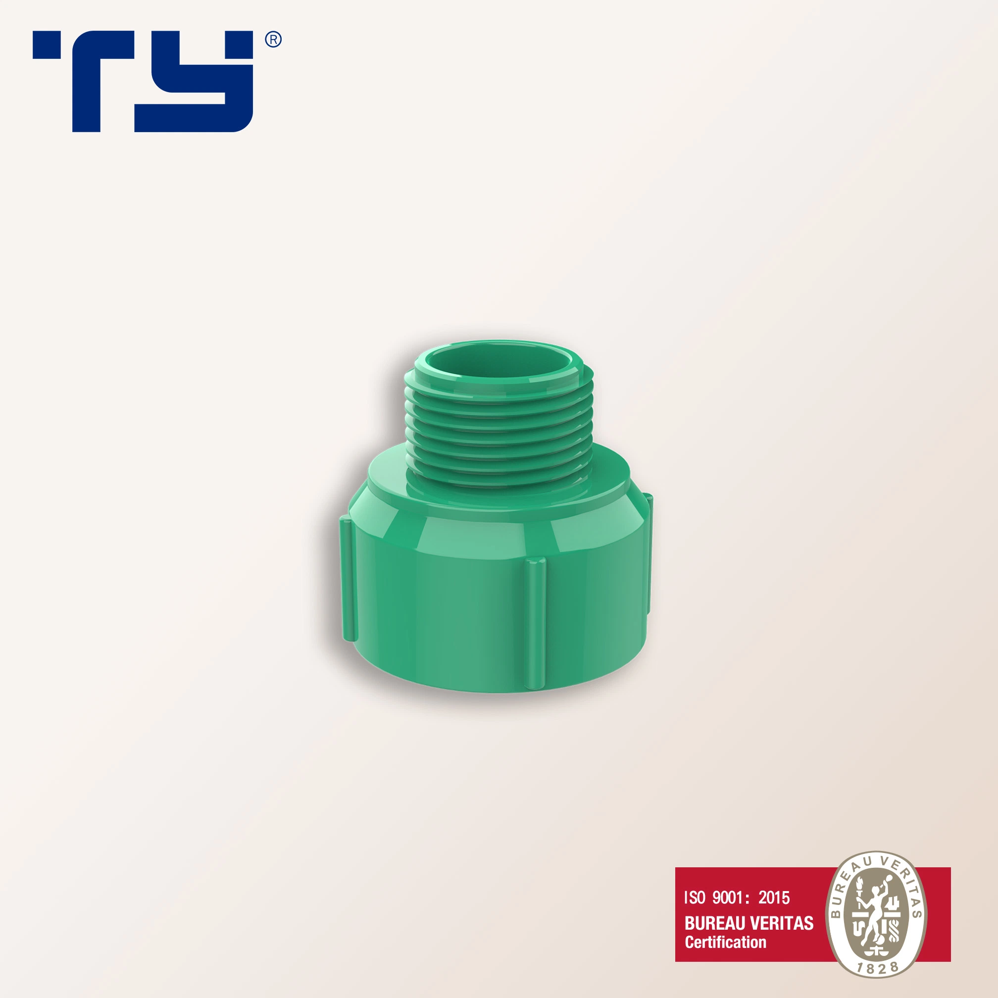 PVC (UPVC/Plastic) Presure Green Tube Pipe Fitting Adaptor for BS Standard