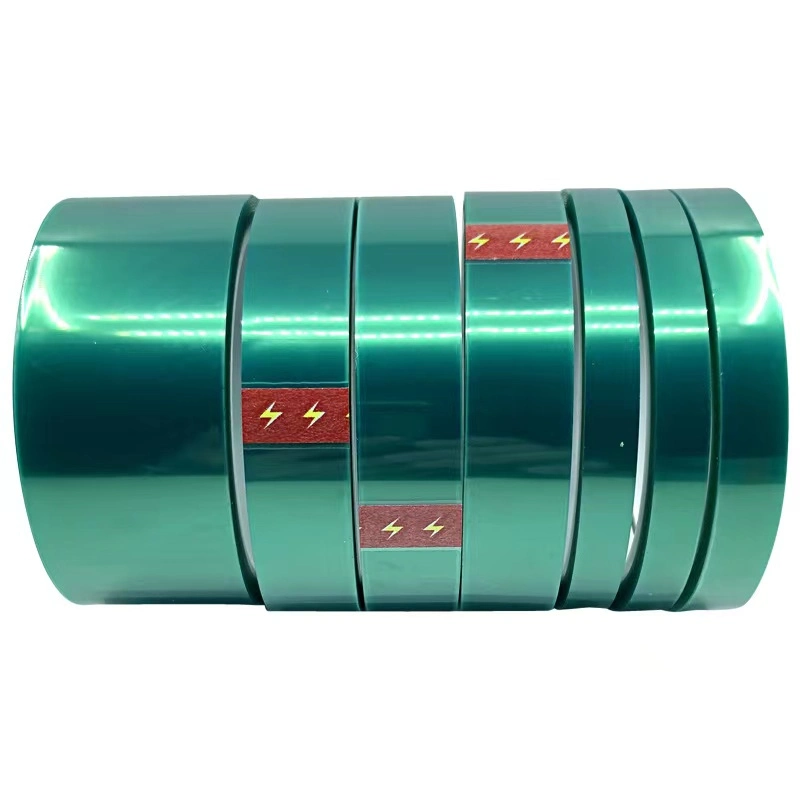 Oil Resistant Green Polyester Electrical Insulating Tape for Wire Splicing and Joint Sealing in Industrial Control Panels