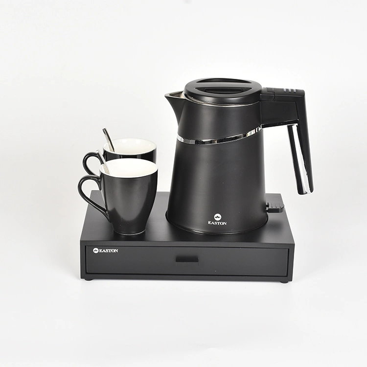 Набор чайников для гостиниц, черный, энергосберегающий беспроводной, с меламиновыми лотками