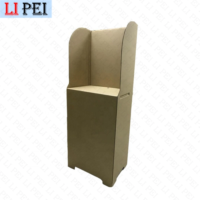 Standalone Collapsible Folding Corrugated Cardboard Voting Booth