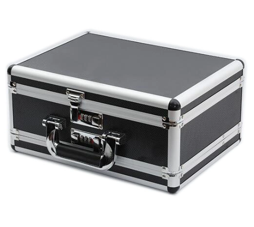 Heavy Duty Brief Double Sided Carrying Aluminum Tool Storage Case with Foam