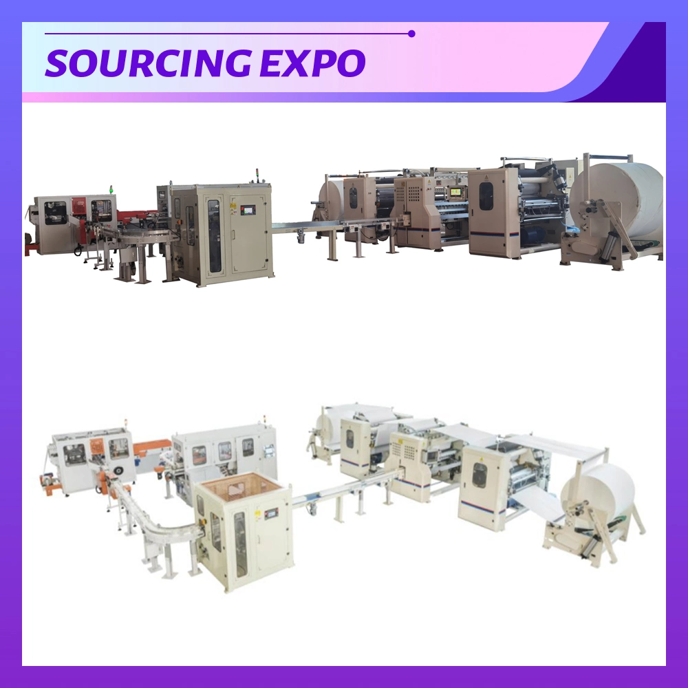 7 Lines Fully Automatic Facial Tissue Machine with Auto Packing Machine