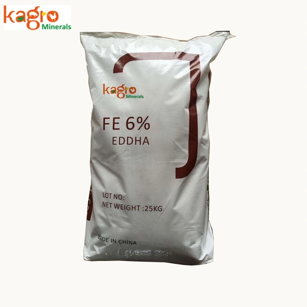 سعر المصنع EDHA الأسمدة عالية الجودة EDHA-Fe 6% مسحوق،