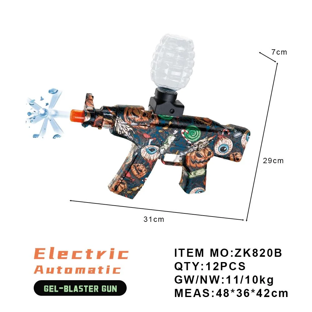 Pistola de Água Automática Totalmente Automática Ak47 Uzi M416 Splatter Ball Blasters Armas de Tiro de Balas de Água Brinquedos de Armas ao Ar Livre para Meninos