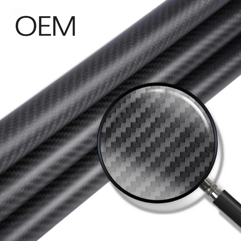 Light Weight Direct Manufacturer Industrial Custom Full Carbon Fiber Round Tube Pipe