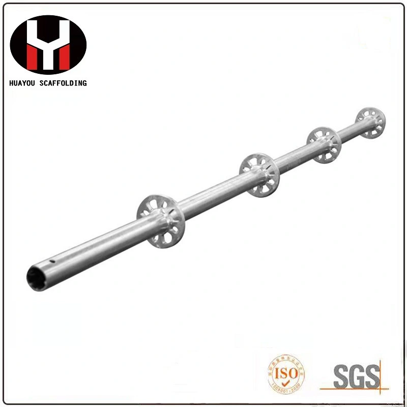 Q235 Construcción pintada de acero Scaffolding Ringlock ANSI Standard Ringlock Scaffolding Sistema