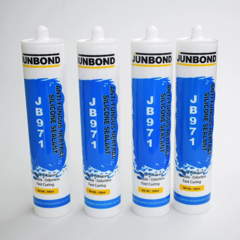 Sellador adhesivo de silicona transparente de curado neutro sellador transparente Caulk RTV