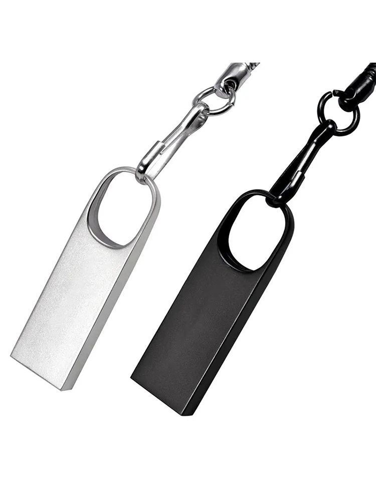 USB Flash Drive 64GB 32GB 16GB 8GB 4GB Pen Drive Pendrive Waterproof Metal Silver U Disk Memoria Cel USB Stick Gift