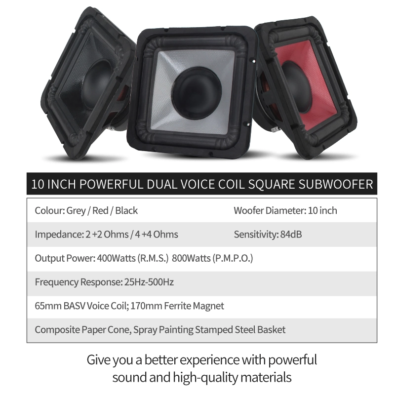 Subwoofer, New Square Designed Mini Portable Home Disco DJ Blue-Tooth Speaker