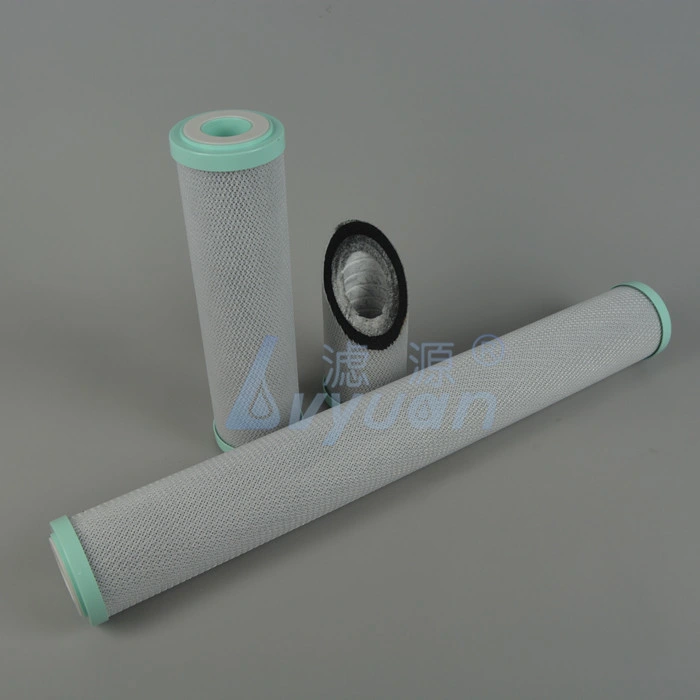 Factory Customized Design Sinter CTO Filter Tube Replacement Carbon Filter Cartridge for Refillable Water Filter 10" 20" Housing