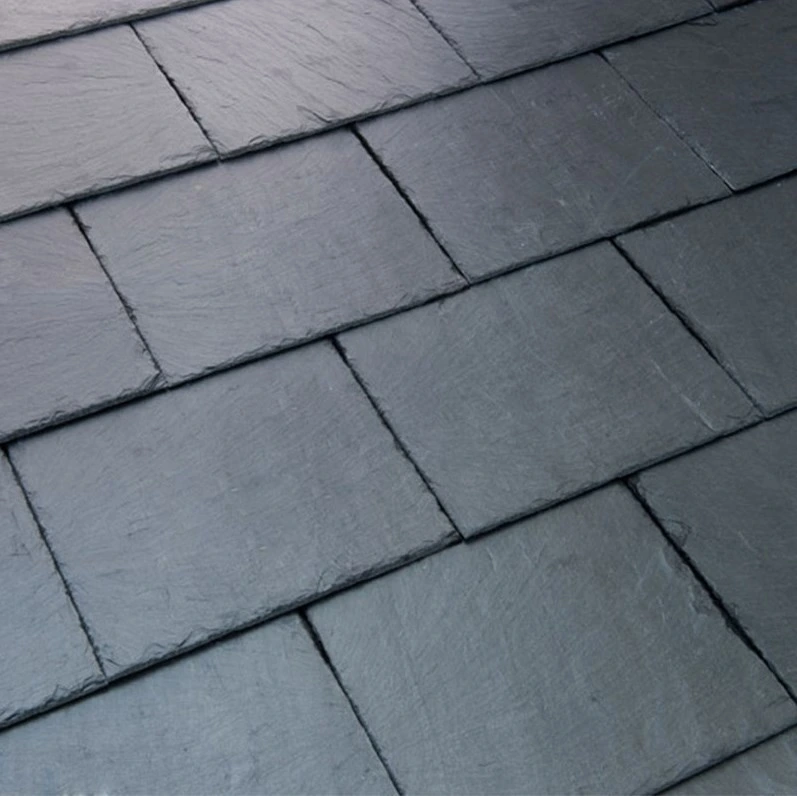 Precio mayorista fábrica China Proveedor Natural Black Roof Slate