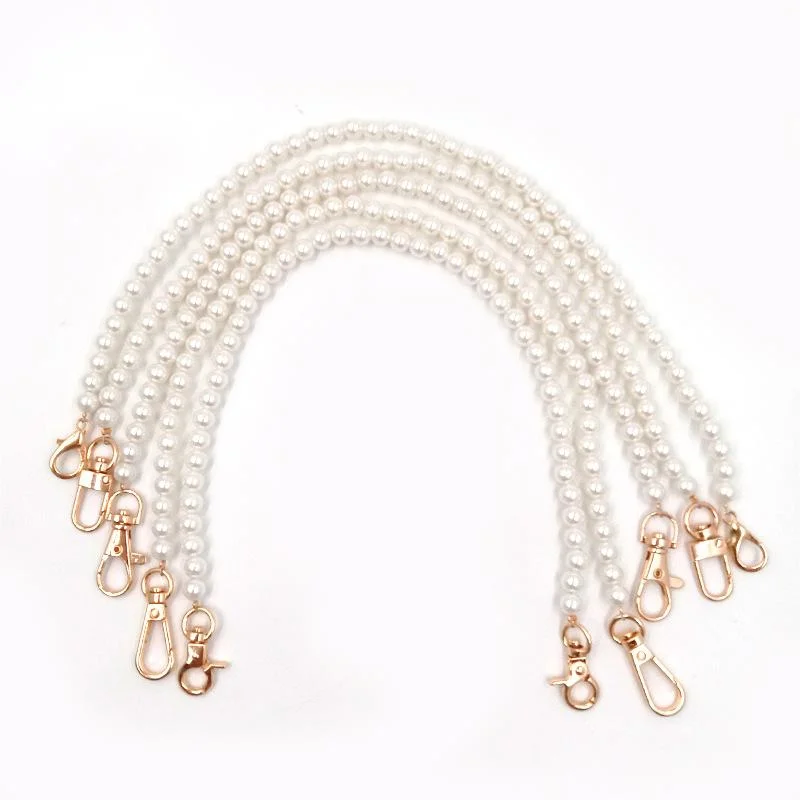 Wholesale 10mm Steel Wire ABS Imitation Pearl Chain Mobile Phone Chain