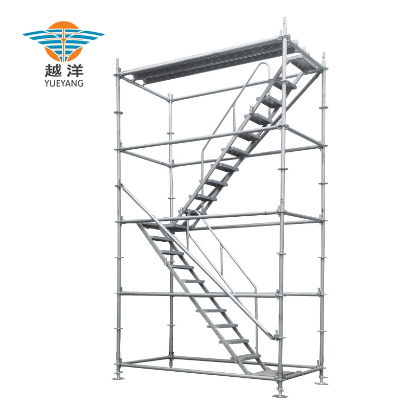 Steel Galvanized Ringlock Scaffolding Tower with Stair for Aerial Work with ANSI Certificated