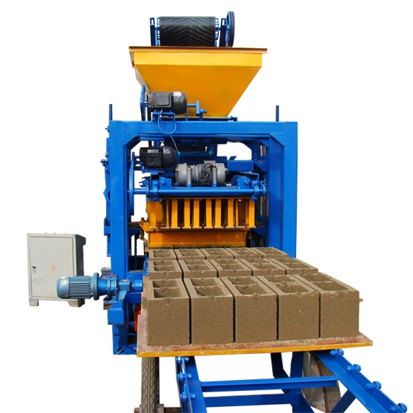 Concrete Solid Block Machine Qt4-24 Cement Hollow Block Making Machine Semi Automatic