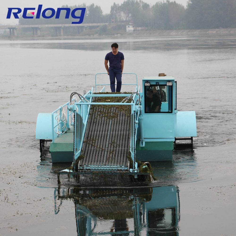 River Cleaning Boat/Automatic Mowing Boat/Aquatic Weed Harvester/ Lake Debris Cleaning Harvesting Machinery