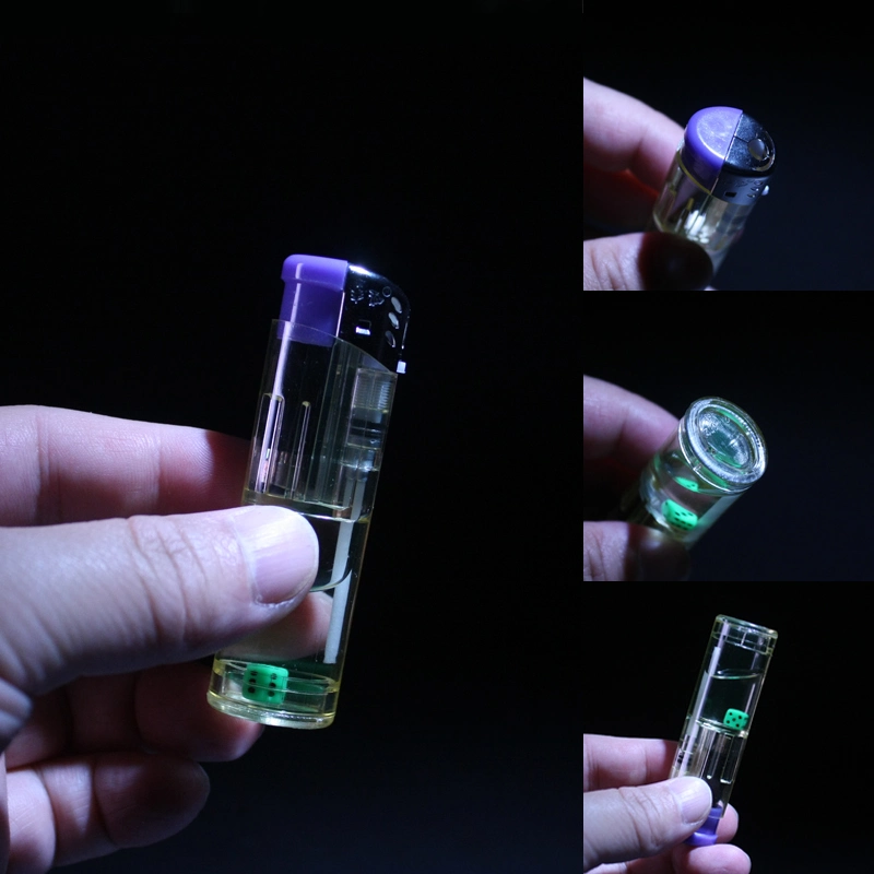 Allume-cigare électronique antivent en plastique transparent