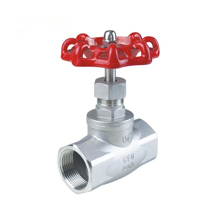 Female Screwed CF8m Globe Valve 11/4" 200wog Stainless Steel Gate Valve 1-1/2" CF8m 200psi Check Valve