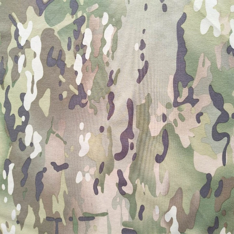 70d 125GSM Infrared Remission Finish Screen Printing Nylon Spandex Stretchy Roll of Waterproof Camouflage Army Style Fabric Wholesale/Supplier