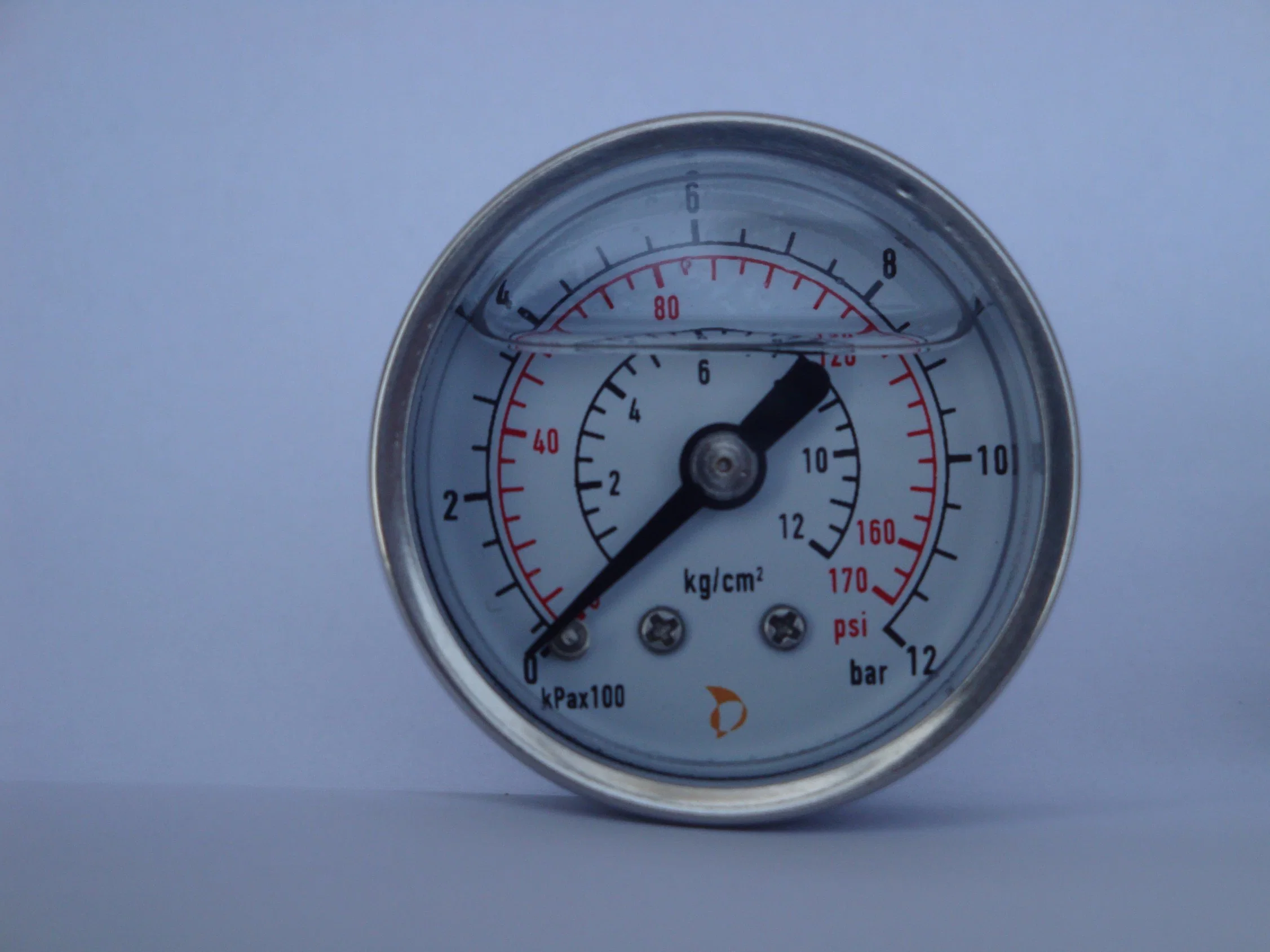 40mm All Stainless Steel Pressure Gauge Back Type 12 Bar