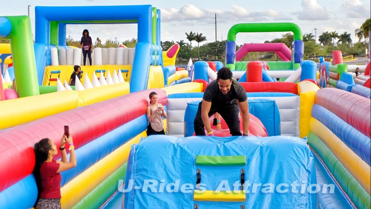 giant Inflatable Castle Park outdoor inflatable amusement park Inflatable Fun City for theme park