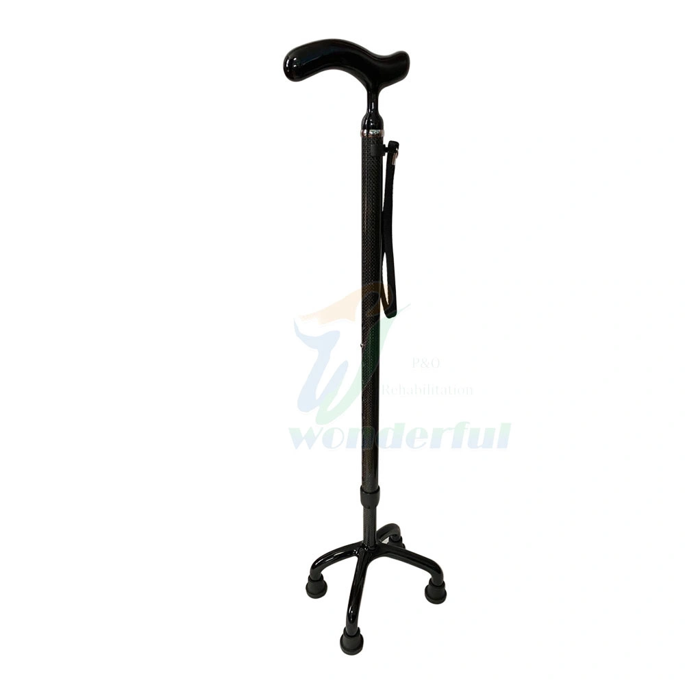Elderly Crutches Telescopic Four-Legged Lightweight Crutch Walking Stick