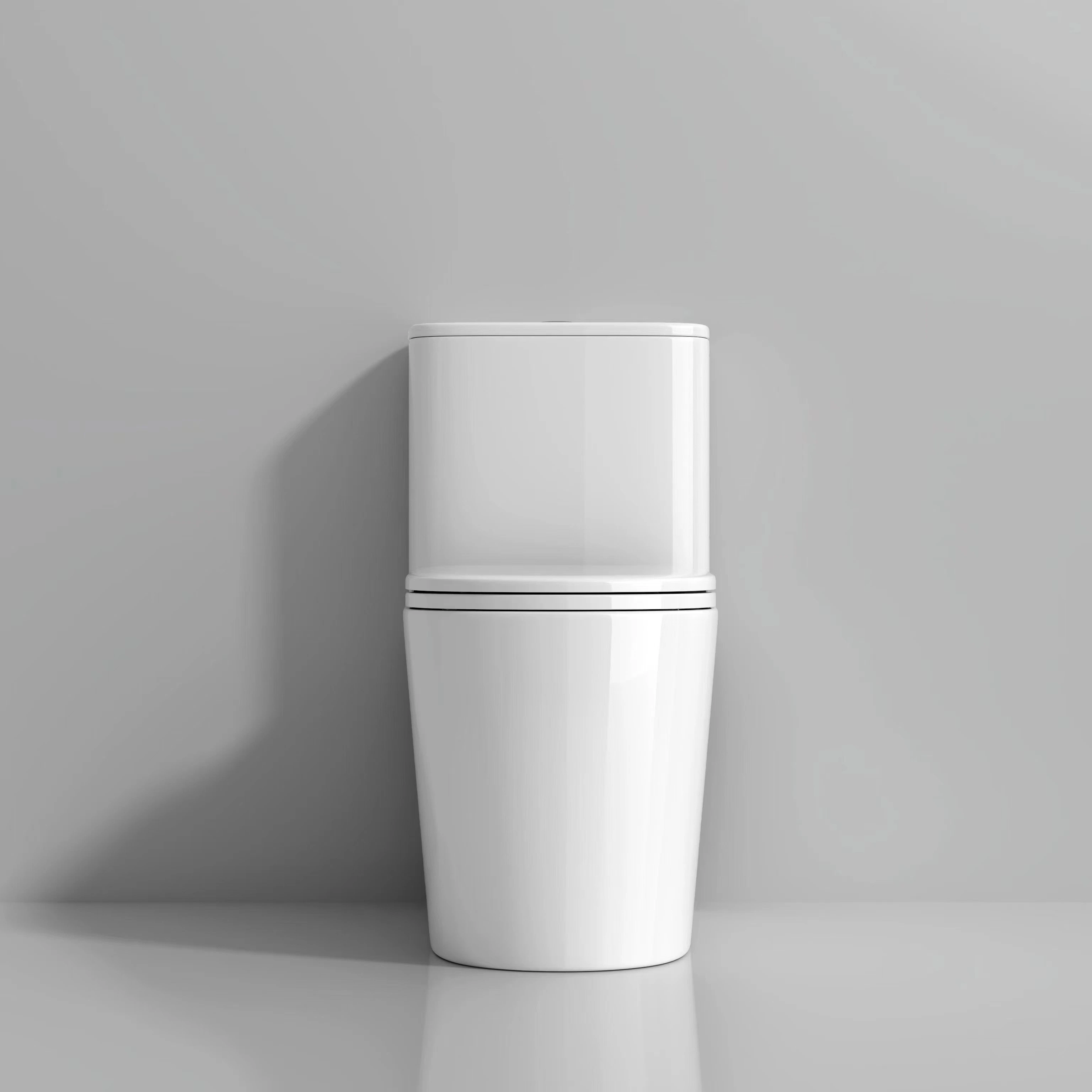 2023 Chaozhou Sanitary Ware S-Trap Water Saving One Piece Siphonic Toilet with Slow Down Seat Cover White Color Household Water Closet