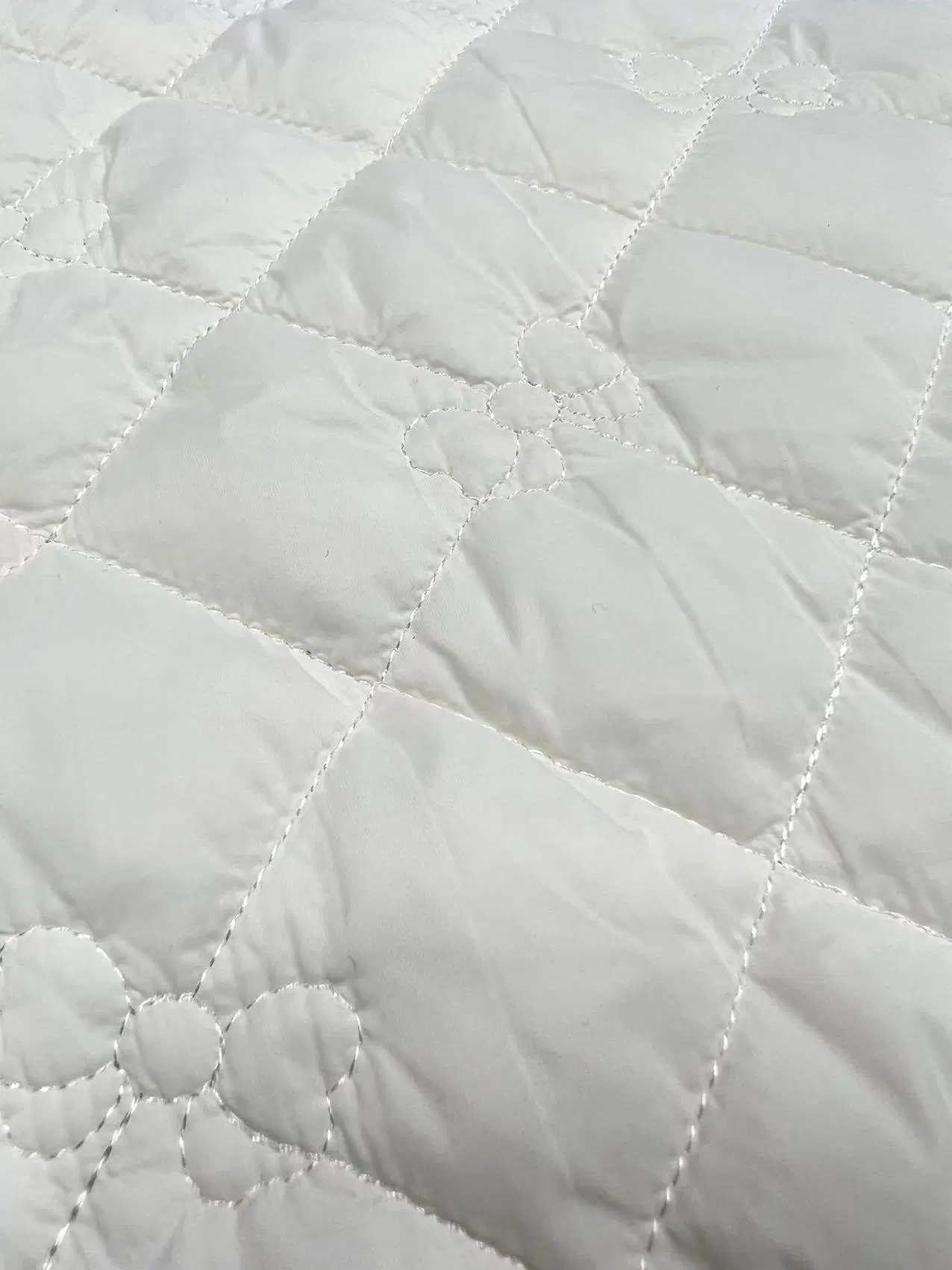 Imitation Silk Padded Fabric Double Side Quilted Fabric Nylon Jacket Fabric