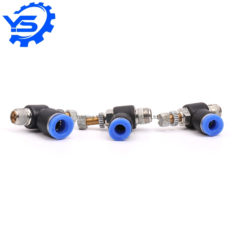 SL Series G Thread Male Fitting Throttle Valve Flow Controller Pneumatic Fittings with O Ring