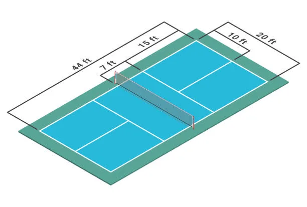 Sport Oberflächenmatte Einfache Installation Court für Tennis Pickleball Flooring Rolle