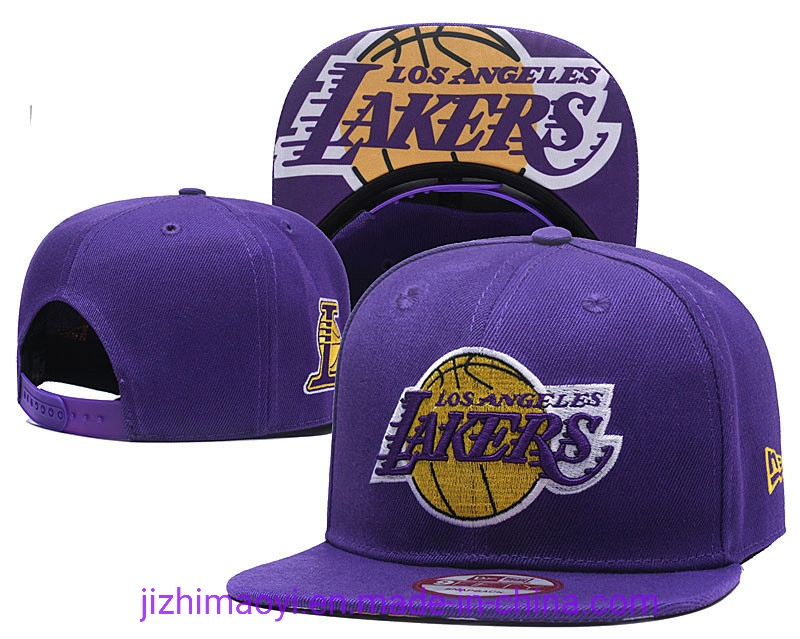 Mayorista/Proveedor los Angeles Lakers Equipo Oficial bordado Baloncesto Snapback Baseball Gorra