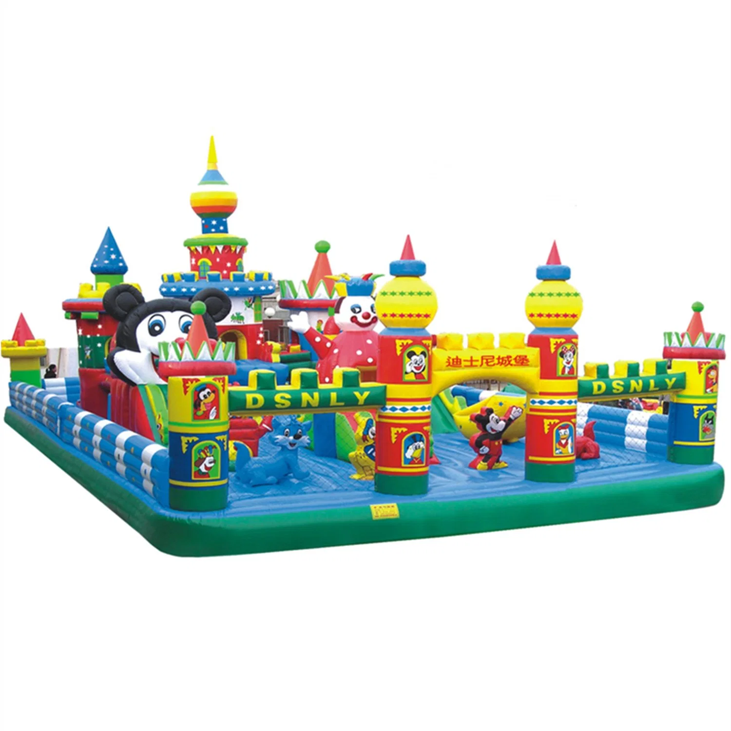 Equipo personalizado de parque de atracciones inflable Castle Toy Slide 71CB